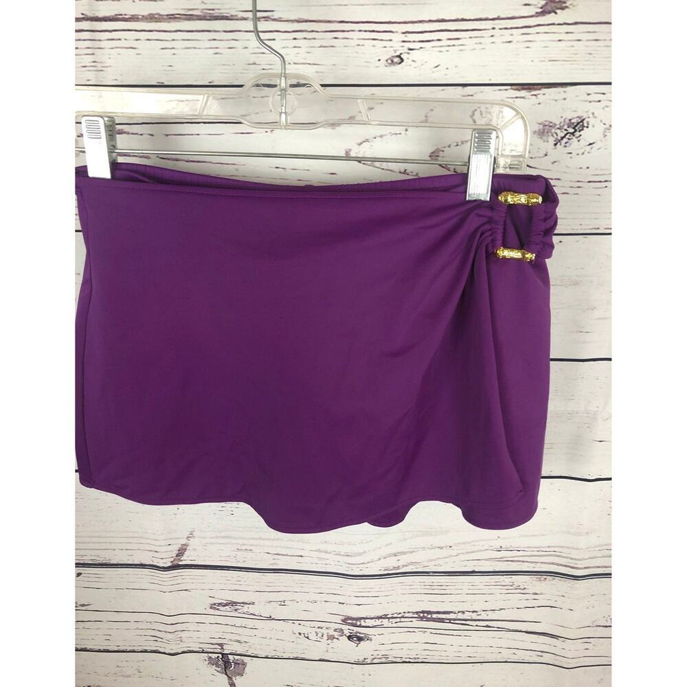 Lands End Tankini & skort set purple With gold accents color size 4 - Picture 5 of 12